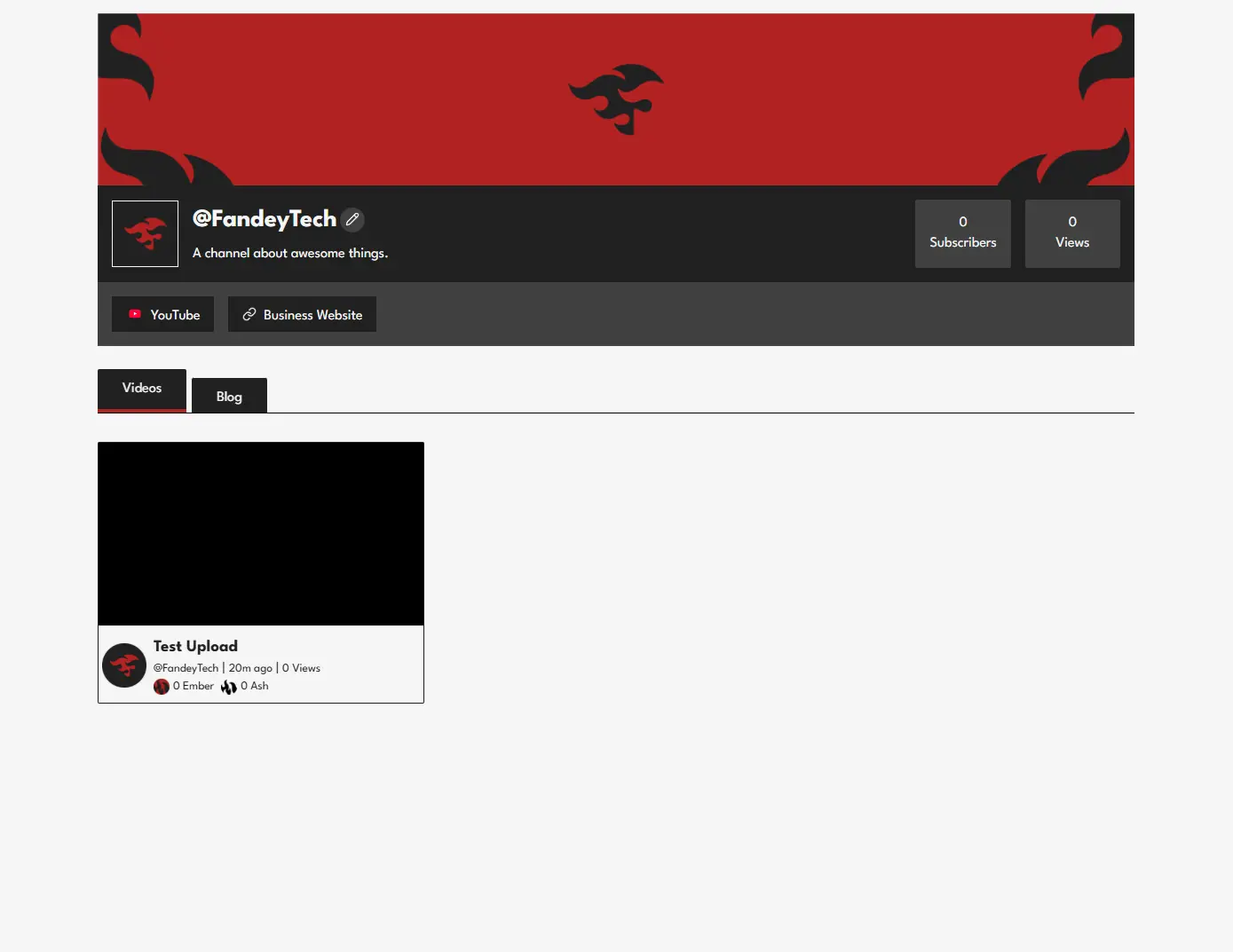 FlareNetwork channel page