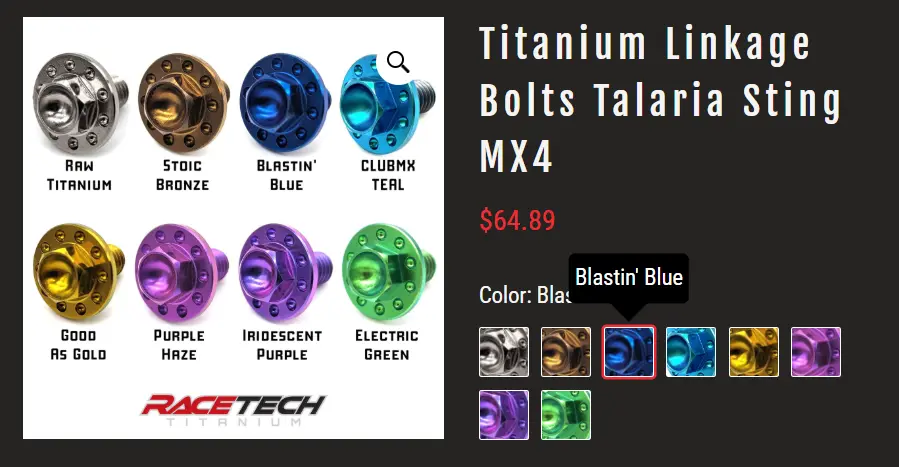 Variant selection when hovered and clicked